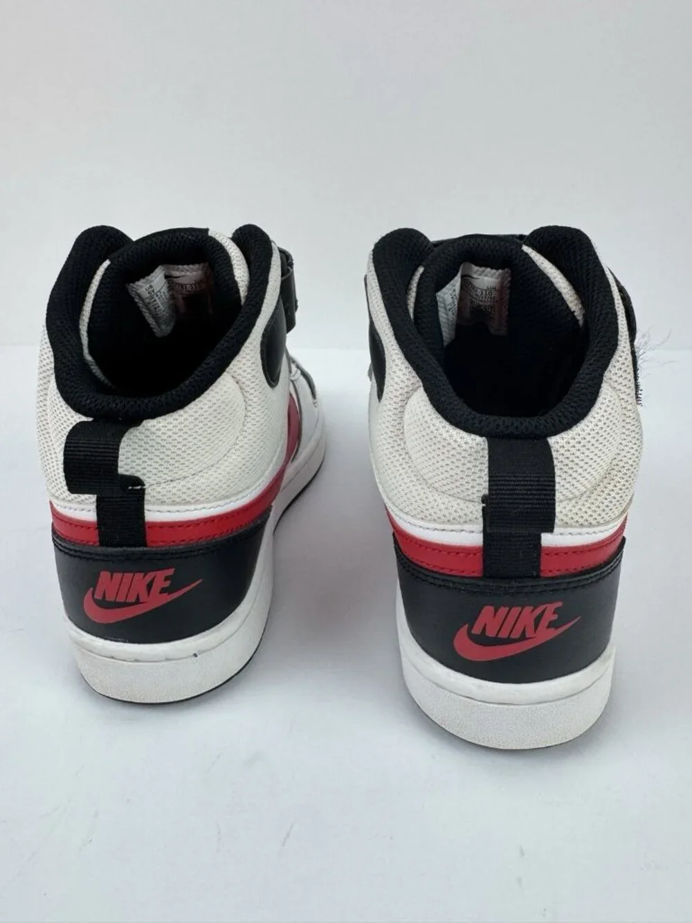 Nike Court Borough Mid 2;Boys Size 5Y White Athletic Shoes Sneakers CD7782-110